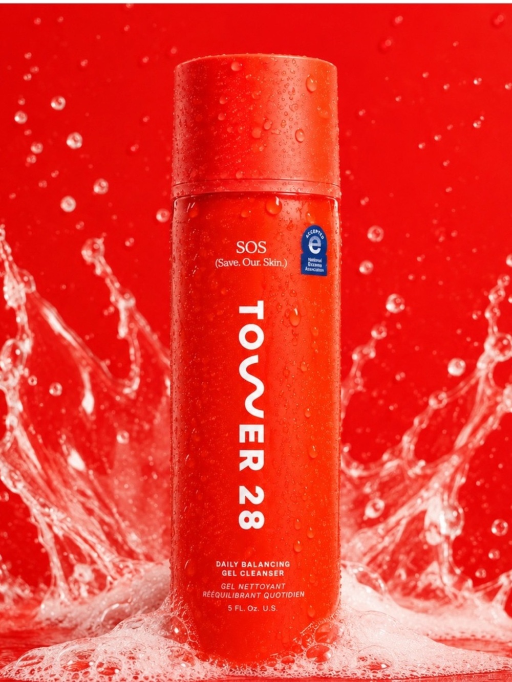 TOWER 28 SOS Daily Balancing Gel Cleanser. 5 FI. OZ.   NWT